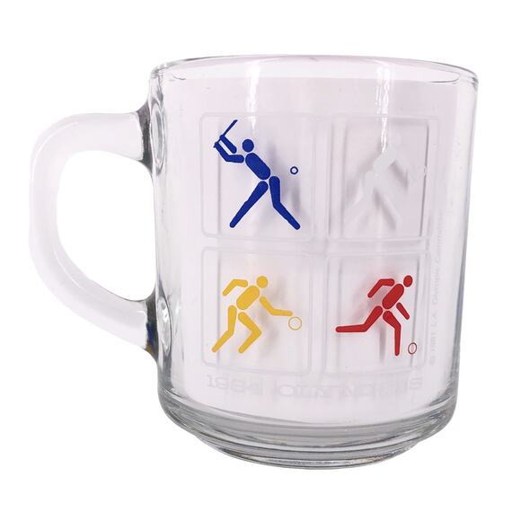 1984 Los Angeles Olympics McDonalds glass coffee mug - Picture 2 of 4